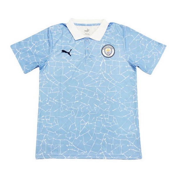 Polo Manchester City 2020/21 Azul Blanco